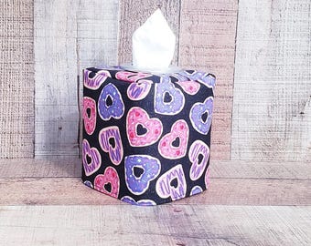 Valentine's Day Decor, Hearts Decor, Valentine's Decor, Valentine's Tissue Cover, Holiday Tissue Holder, Valentine's Decoration