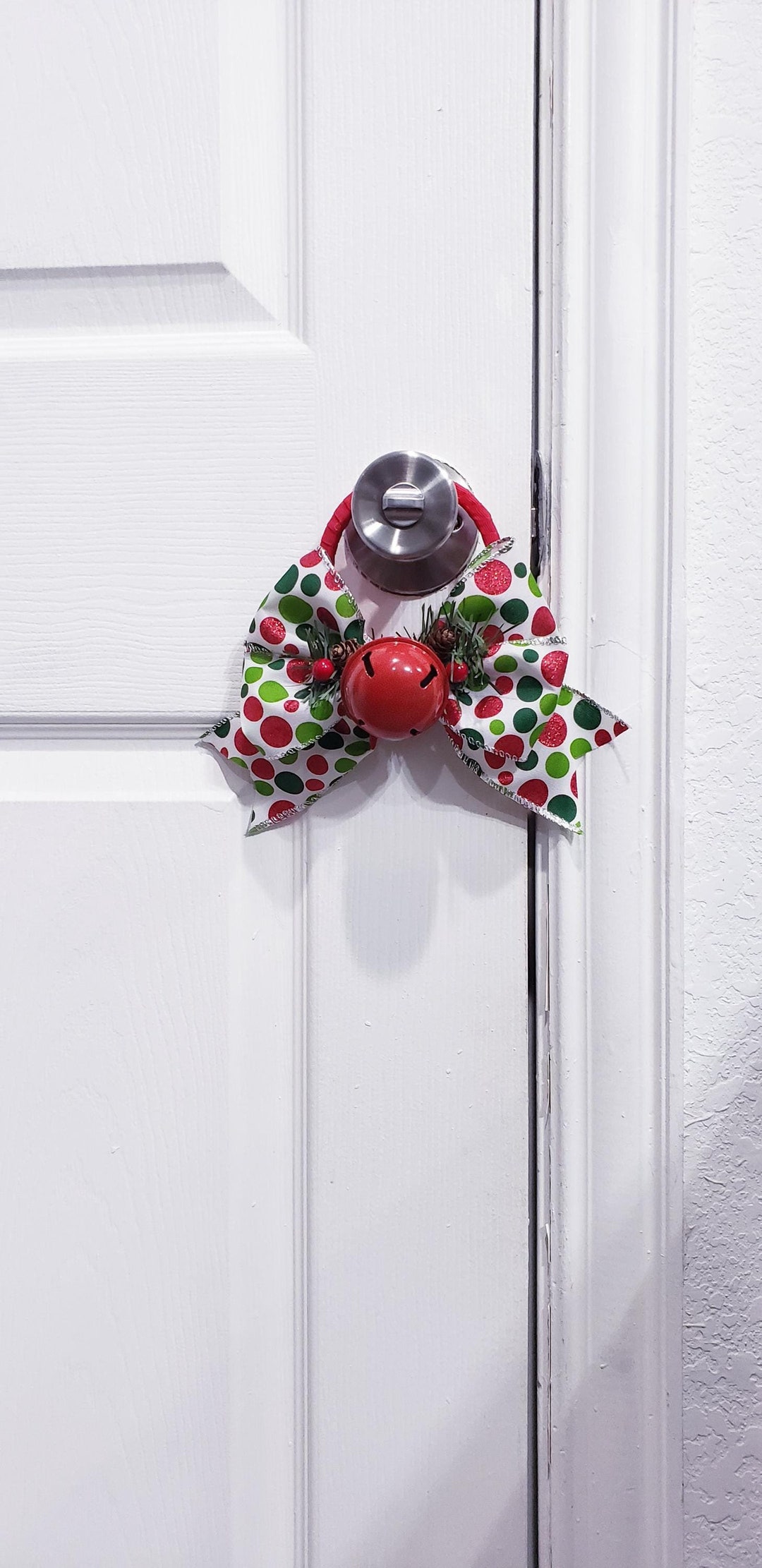 Christmas Door Decor,christmas Door Knob Hanger,door Decor,door Bell