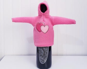 Valentine Decor,Wine Bottle  Sweater,Wine Bottle Cover,Champagne Bottle Cover,Wine Bottle Shirt, Wine Bottle Jacket,Wine Bottle Topper