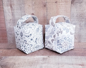 Gray Door Stoppers, Decorative Door stopper, Fabric Door Stopper,  Decorative Door Stopper, Filled Door Stopper, Indoor Door Stoppers