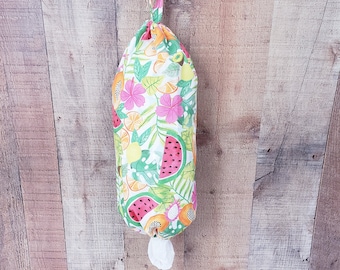 Gemengd fruit Decor, Plastic Zak houder, Wall Mount Plastic Bag Organizer, Boodschappentas Drager, Wasbare Grote Supermarkt Opslagtas Dispenser