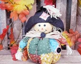 Mini Scarecrow,Tiered Tray Decor,Autumn Decor,Thanksgiving Decor,Coffee Bar Decor,Scarecrow Decor,Fall Shelf Decor, Farmhouse Scarecrow