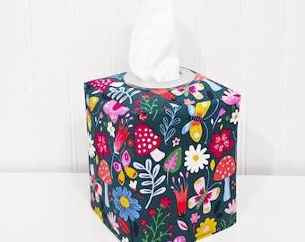 Copri scatola fazzoletti, Copri scatola fazzoletti con stampa floreale, Decorazione primaverile, Copri scatola fazzoletti in tessuto, Regali per insegnanti, Copri scatola fazzoletti decorativi, Decorazione estiva