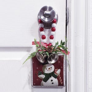 Vintage Snowman,Christmas Door Charm, Door Knob Decor,Christmas Door  Hanger, Door Bell, Winter Door Hanger, Farmhouse Christmas, Door Charm