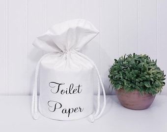 Toilettenpapier,Weiße Rolle, Ersatzpapierrolle, Badezimmer Dekoration, Toilettenpapierhalter aus Stoff, Toilettenpapierbezug