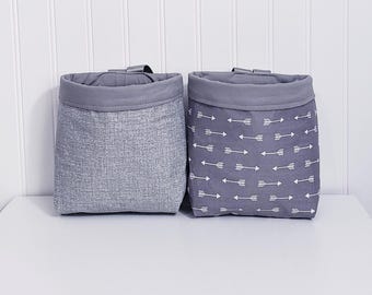 Small Car Trash Can, Essential Car Accessories, Car Garbage Can,Washable Trash Can, Fabric Trash Can, Multipurpose Trash Bin, Car Organizer