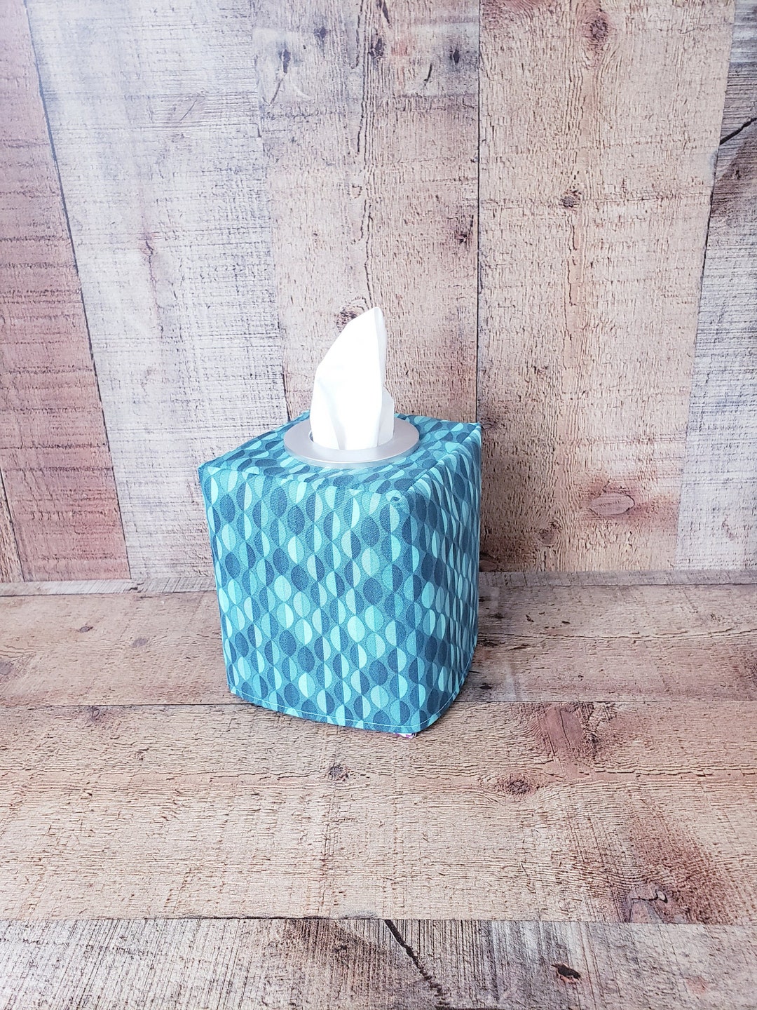 Teal Tissue Box Cover, Teal Decor, Tissue Box Cover, Spring Decor, Fabric Tissue Cover, Nursery