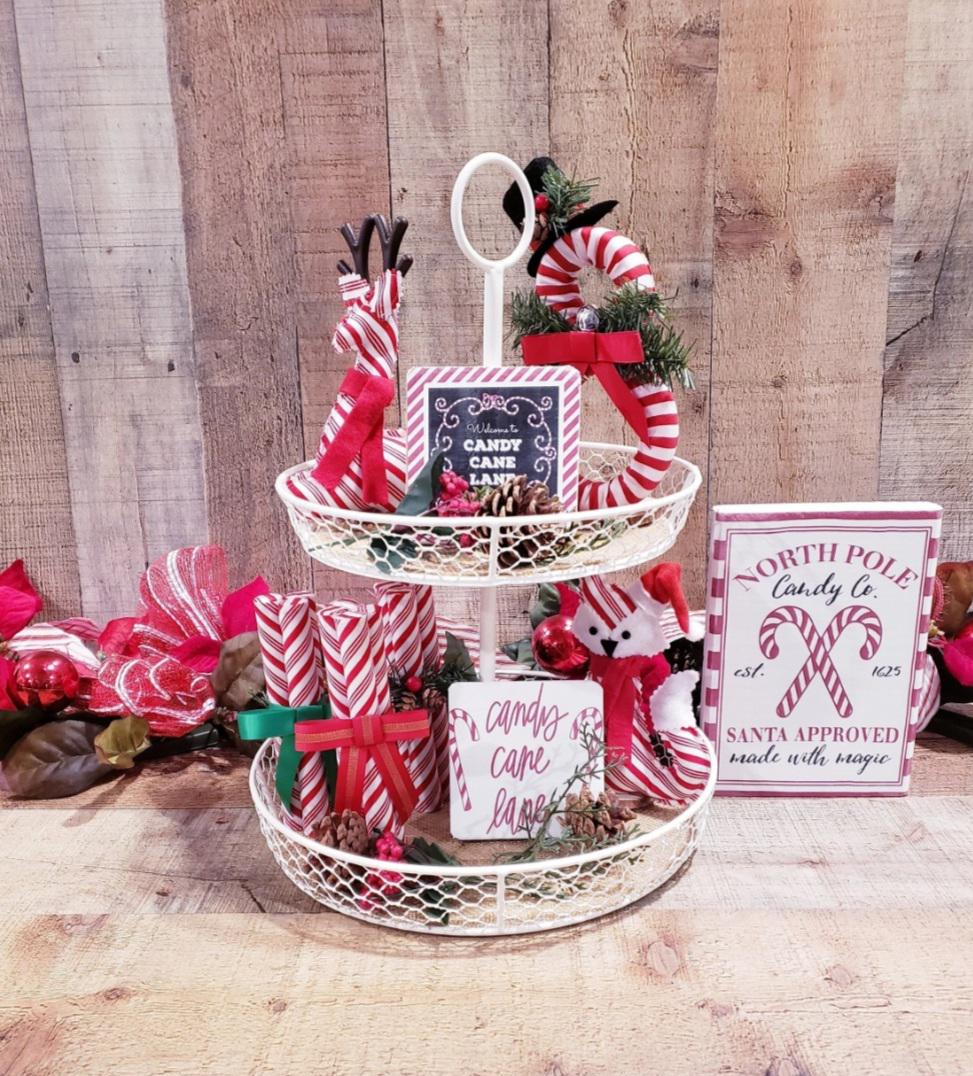 Nefelibata Christmas Reindeer Treats Ceramic Canister - 4.9" Tall Buffalo Plaid Decor For Candy, Tiered Tray, Or Table Centerpiece - View #4