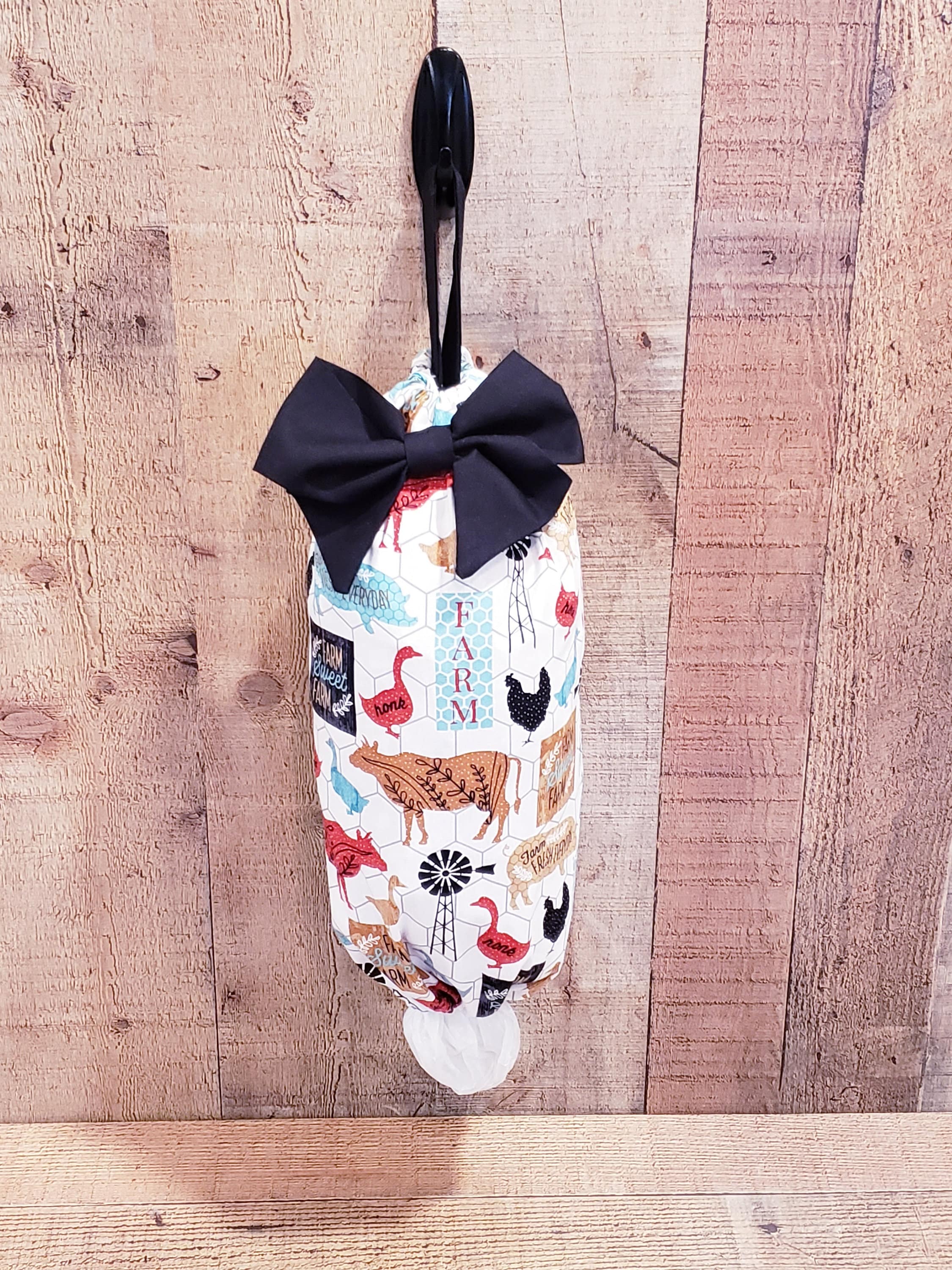 Support De Sac En Plastique Avec Motif Papillon, Rose, Fleur, Vitrail, Organiseur De Sac D'épicerie, Organisateur De Sac De Courses Réutilisable, Distributeur De Rangement Pour La Décoration De La