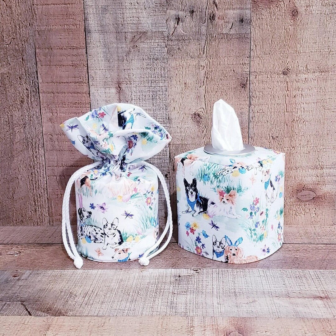 Easter Dogs, Easter Decor, Tissue Box Cover, Toilet Paper Cover ...