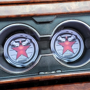 Winter Soldier, Captain America,Car Coasters,Coaster, Auto Decor, Cup Holder Coaster, Gift For Him,Car Cup Coaster,Car Accessories,Car Decor