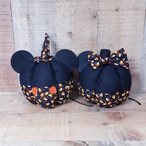 Halloween Pumpkins, Candy Corn Decor,Mickey Mouse Decor, Mickey Decor, Farmhouse Pumpkin, Minnie Pumpkin, Halloween Decorations, Fall Basket