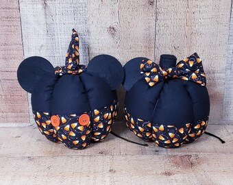 Halloween Pumpkins, Candy Corn Decor,Mickey Mouse Decor, Mickey Decor, Farmhouse Pumpkin, Minnie Pumpkin, Halloween Decorations, Fall Basket