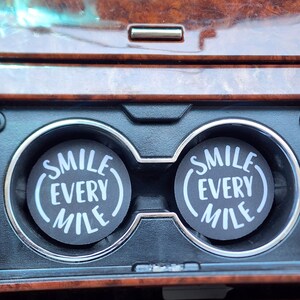 Motivational Car Coasters: Neoprene Cup Holder Coaster Set