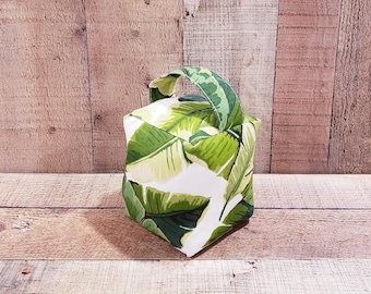Tropical Leaf Decorative Door stopper, Fabric Door Stopper,  Decorative Door Stopper, Filled Door Stopper, Indoor Door Stoppers