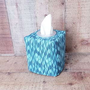 Teal Tissue Box Cover, Teal Decor, Tissue Box Cover, Spring Decor, Fabric Tissue Cover, Nursery Decorations,Decorative Box Cover
