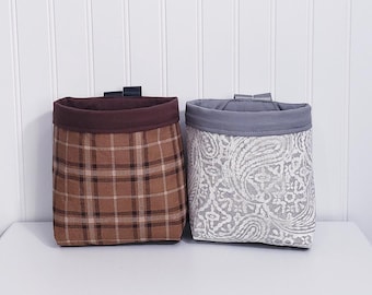 Small Car Trash Can, Essential Car Accessories, Car Garbage Can,Washable Trash Can, Fabric Trash Can, Multipurpose Trash Bin, Car Organizer