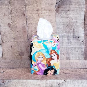 プリンセスティッシュボックスカバー、ティッシュボックスカバー、布製ティッシュボックスカバー、子供部屋の装飾、ティッシュボックス、プリンセス、女の子へのギフト、ティッシュディスペンサー