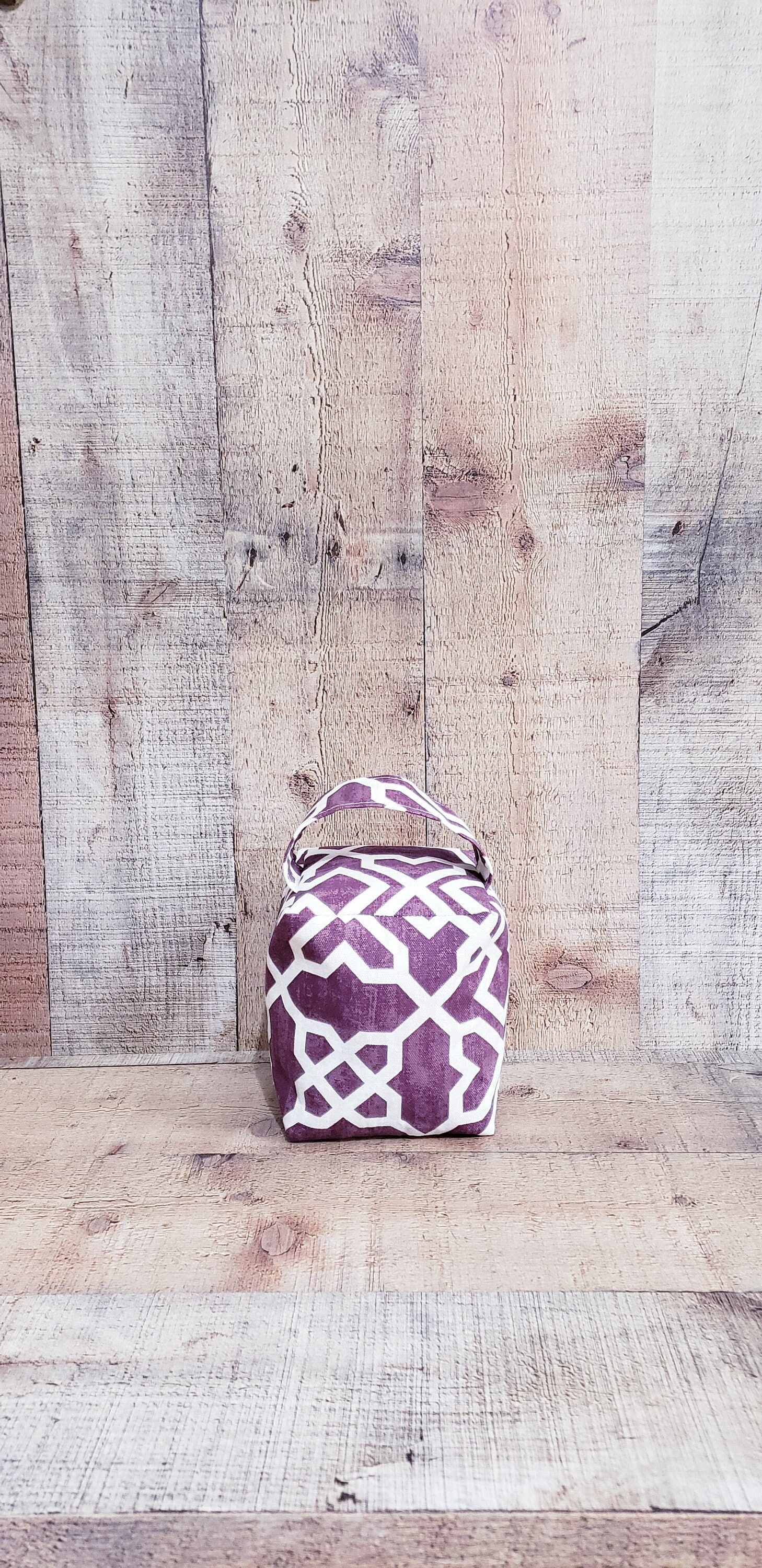 Purple And White Door Stopper,Decorative Door Stopper,Fabric Door Stopper,Decorative Door Stopper, Filled Door Stopper, Indoor Door Stoppers