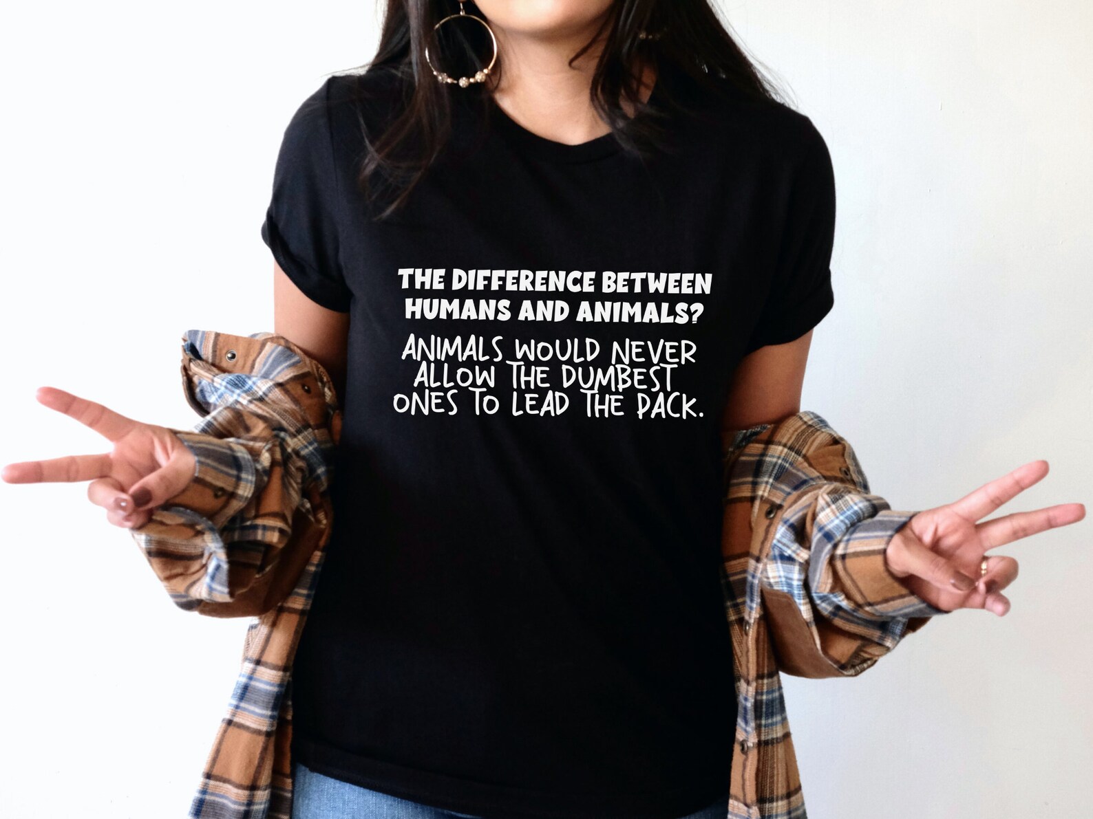 The Difference Between Humans and Animals Shirt, Conservative Shirt