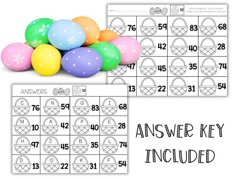 Place Value Egg Hunt: Show Two-digit Numbers in Different Ways With ...