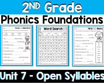 Phonics Foundations Level 2 Unit 7 Word Work Packet
