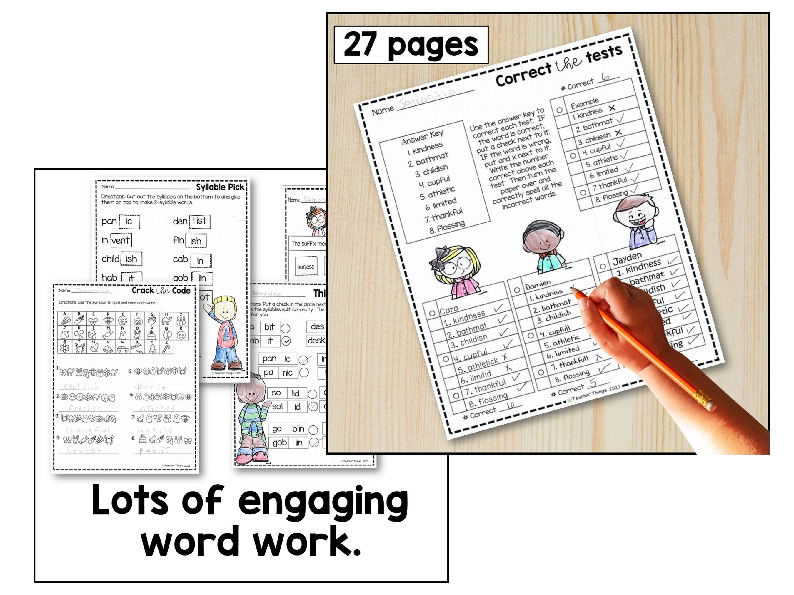 Phonics Foundations - Level 2 Unit 5 Phonics Word Work Packet - Etsy