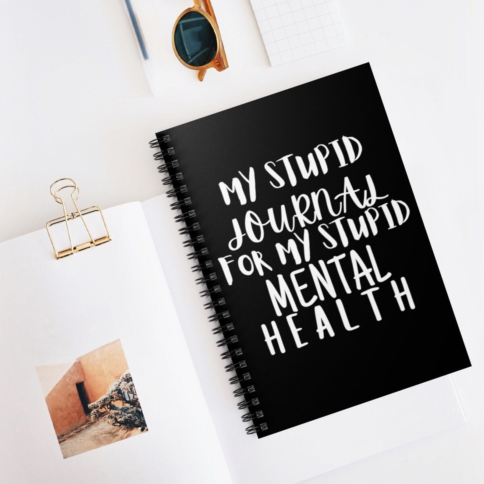 Mental Health Notebook Funny Journal Therapy Journal Etsy