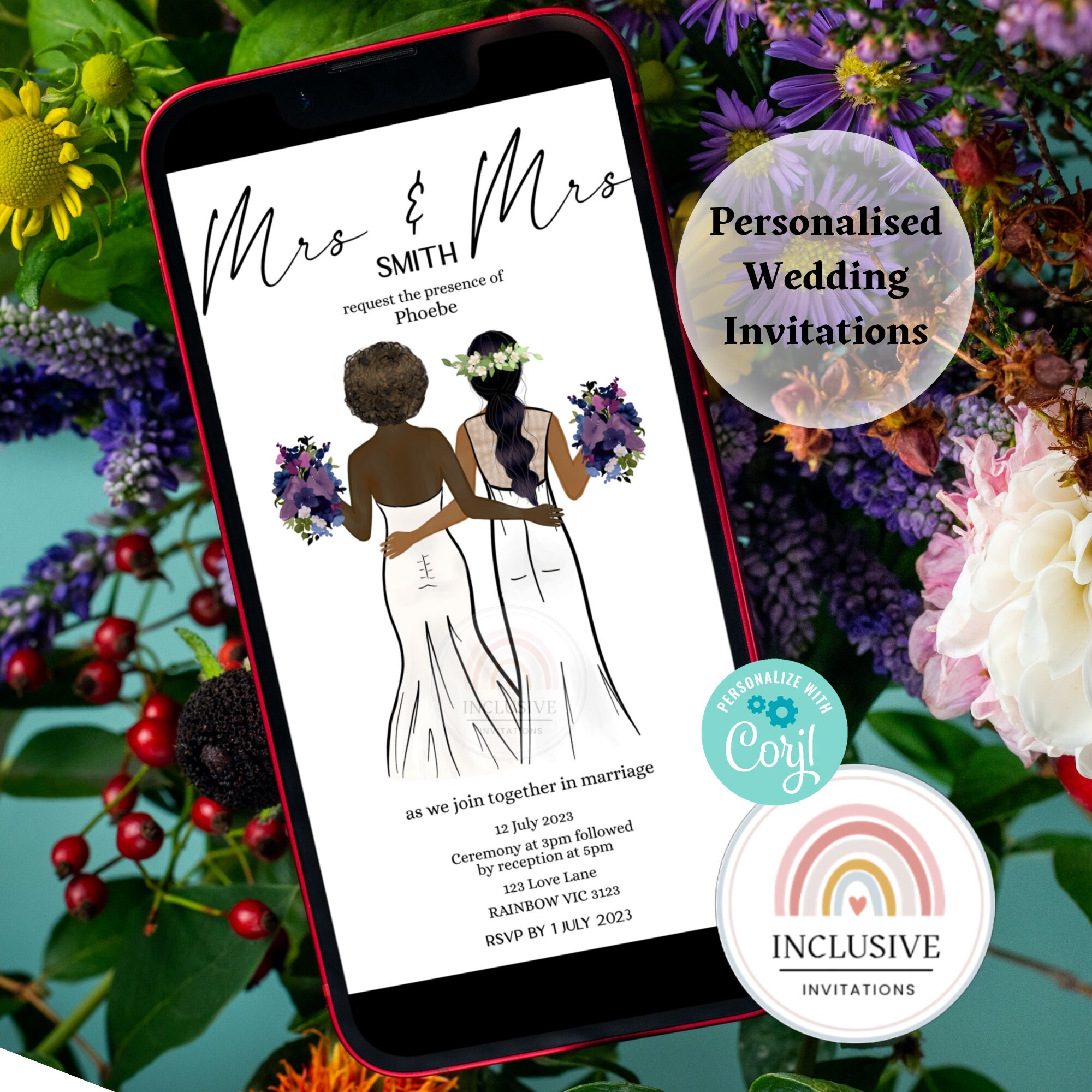 Same Sex Forever Wedding Card – Offensive Occasions, image size:2000x2000