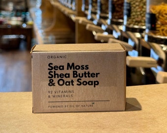 Sea Moss, Shea butter & Oat soap infused bar