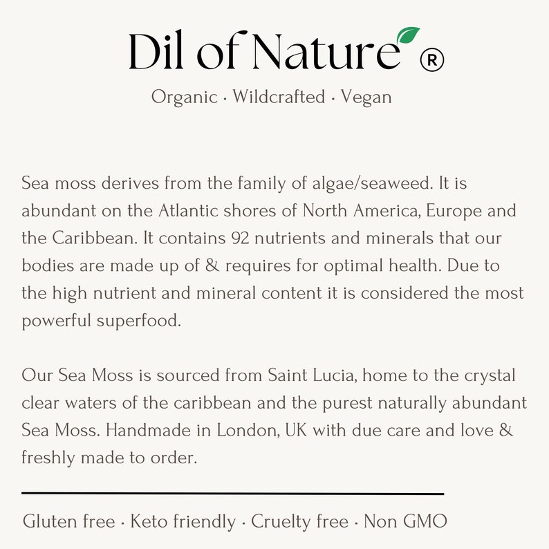 Organic & Wildcrafted Sea Moss zdjęcie 3