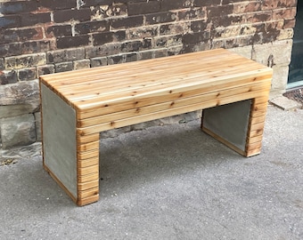 Cedar bench