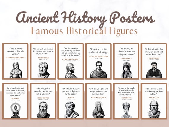 Ancient Early World History Quotes Posters Bulletin Board Wall NPR