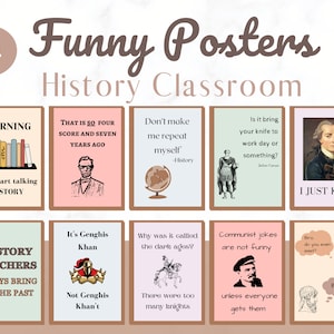 history classroom decor | funny history posters | social studies classroom | history teacher | funny history teacher posters |social studies