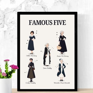 History Posters, Famous Five Posters, Nellie McClung, Canadian History Posters,History teacher,History classroom,Social studies,famous women