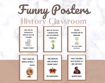 arredamento dell'aula di storia / poster di storia divertenti / aula di studi sociali / insegnante di storia / poster divertenti dell'insegnante di storia / studi sociali