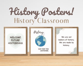 history classroom decor, history posters, social studies classroom, history teacher, middle school, middle school teacher,boho posters,teach