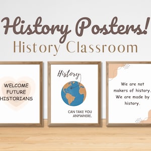 history classroom decor, history posters, social studies classroom, history teacher, middle school, middle school teacher,boho posters,teach