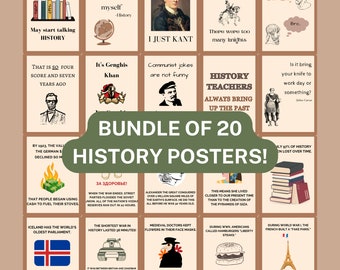 history classroom decor, 20 funny history posters, social studies classroom, history teacher, funny history teacher posters, social studies