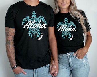 Aloha Hawaii T-shirt, Graphic Tee, Men's and Women's, kids, Aloha Shirt, Summer Tank, Family Shirt, Hawaii Vacation V-Neck