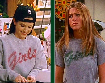 Girls Sweatshirt & Tee from Friends, Rachel Green Monica Geller Shirt, Women’s Graphic Tees, Girls Hoodie, Friends, 90s Kids Tee, Vintage