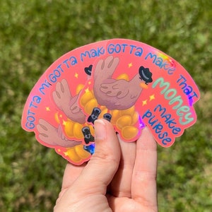 Ateez “Work” Chicken Sticker | Atiny ATZ Comeback Stickers | Kpop Aesthetic | Holographic Waterproof Vinyl