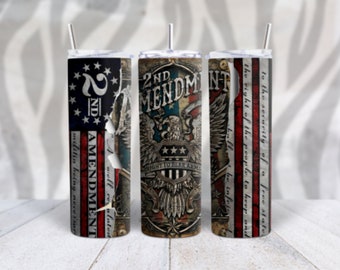 2nd Amendment Tumbler, Travel Mug, Customized Tumbler/Mug