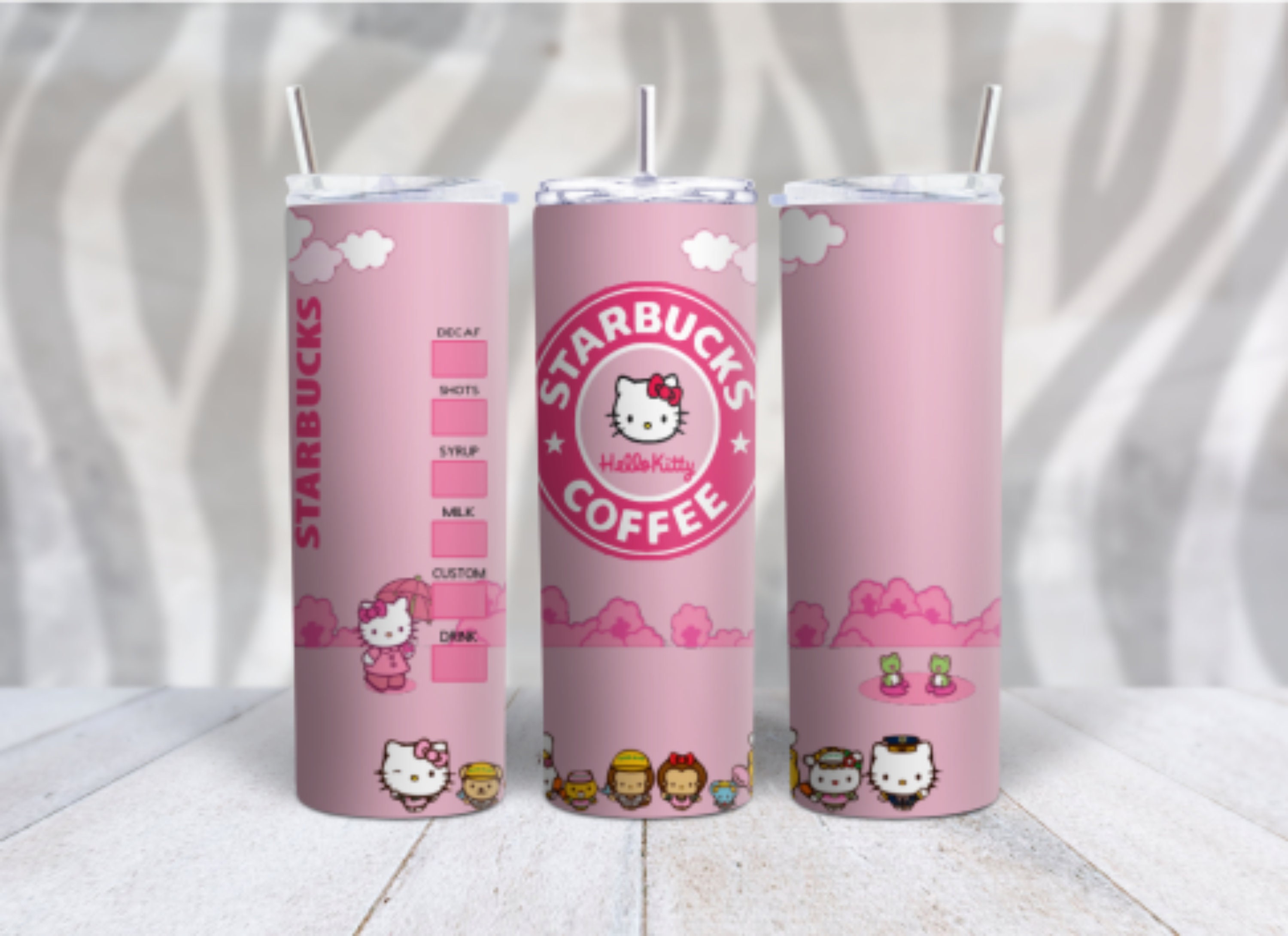 Pink Kitty Starbucks Tumbler - Sublimated Tumblers – Vinyl Chaos Design Co.