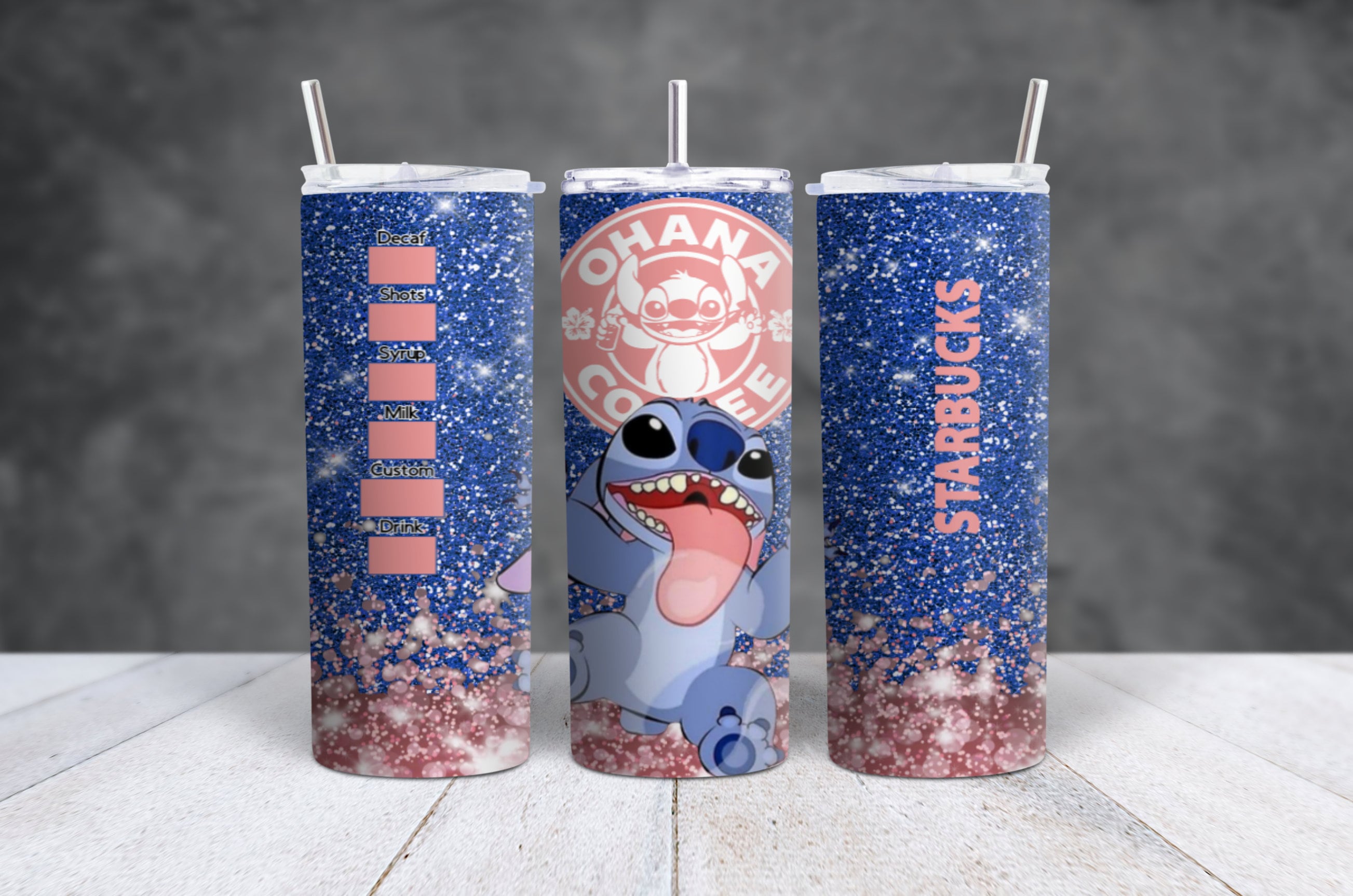 Stitch And Angel Love Starbucks Cold Cup SVG
