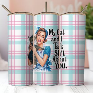 Copo sarcástico, copo engraçado, presente para ela, copo personalizado, caneca de viagem, copo/caneca personalizado, copo magro de 20 onças