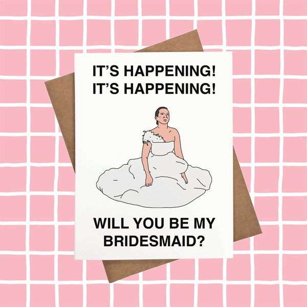 Funny Bridesmaid Proposal Etsy