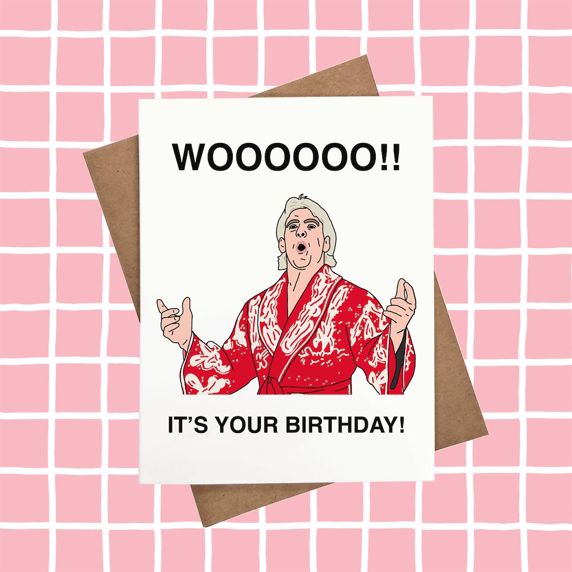 Ric Flair Birthday Card WWE Birthday Card Customizable & - Etsy