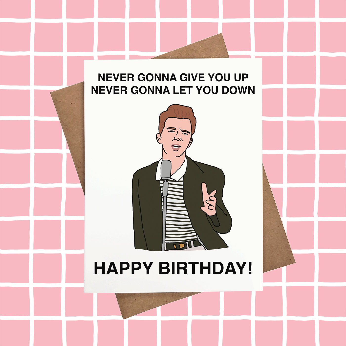 Rick Astley Birthday Card Customizable & Personalizable - Etsy