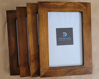 Custom size hand made picture frame, complete photo frame, ready to hang, many colors